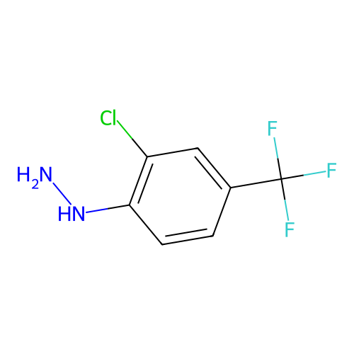(2-Chloro-4-(trifluoromethyl)phenyl)hydrazine structure