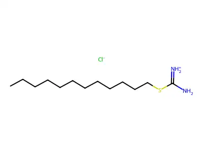 [Amino(dodecan-2-ylsulfanyl)methylidene]azanium structure