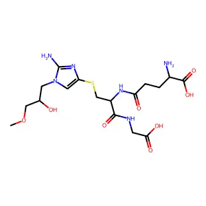 Misonidazole-glutathione conjugate structure