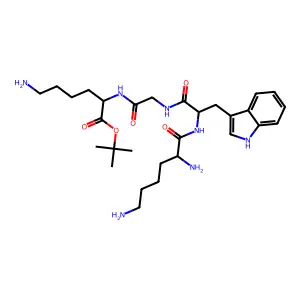 O-tert-Butyl lysyl-tryptophyl-glycyl-lysinate structure