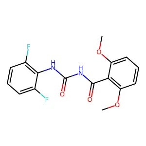 Benzamide, N-(((2,6-difluorophenyl)amino)carbonyl)-2,6-dimethoxy- structure