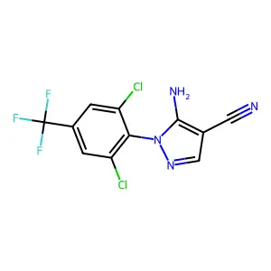 5-Amino-4-cyano-1-(2,6-dichloro-4-trifluoromethylphenyl)pyrazole structure