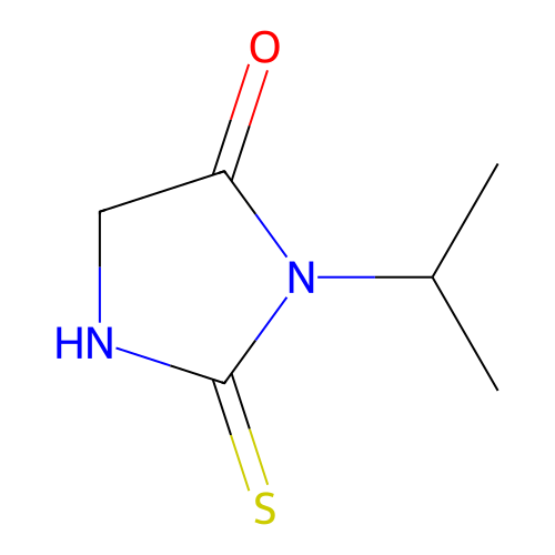 3-Isopropyl-2-thiohydantoin structure