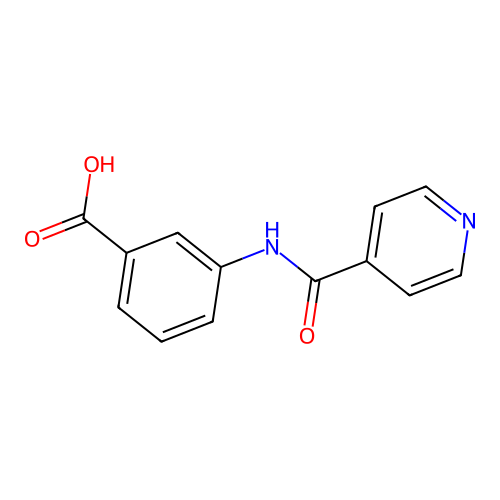 3-(Isonicotinoylamino)benzoic acid structure