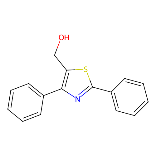 (2,4-Diphenyl-1,3-thiazol-5-yl)methanol structure