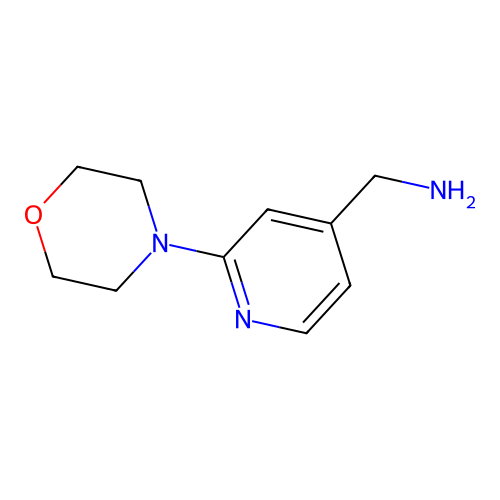 [2-(Morpholin-4-yl)pyridin-4-yl]methanamine structure