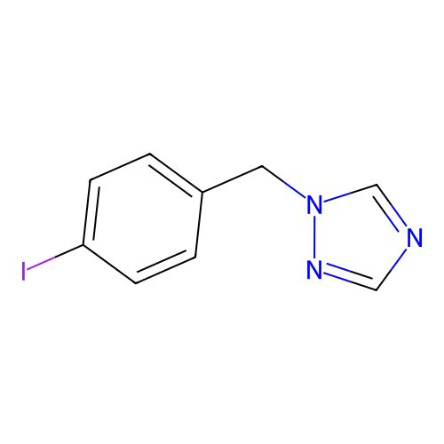 1-(4-iodobenzyl)-1H-1,2,4-triazole structure