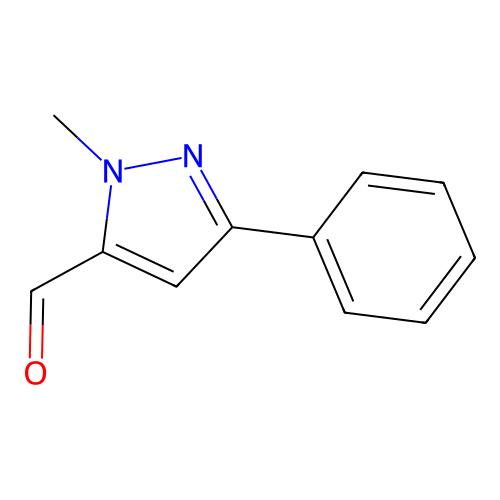 1-Methyl-3-phenyl-1H-pyrazole-5-carboxaldehyde structure