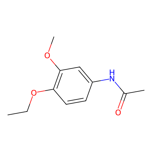 N-(4-乙氧基-3-甲氧基苯基)乙酰胺 structure