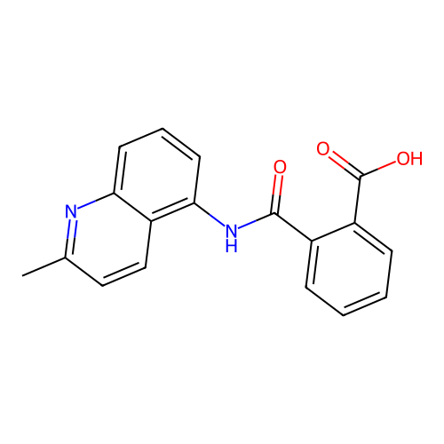2-((2-Methylquinolin-5-yl)carbamoyl)benzoic acid structure