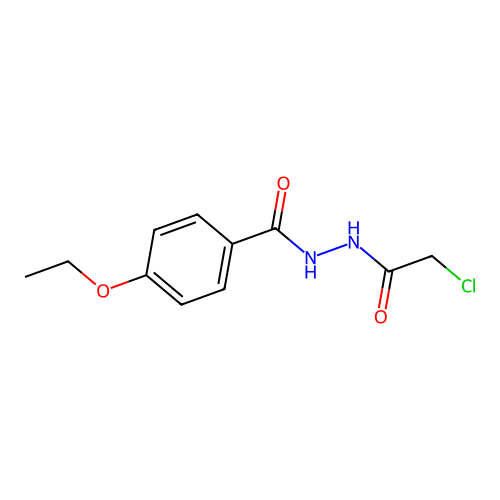 N'-(2-chloroacetyl)-4-ethoxybenzohydrazide structure