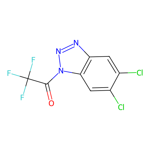 5,6-Dichloro-1-(trifluoroacetyl)-1H-1,2,3-benzotriazole structure