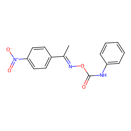 1-(4-Nitrophenyl)ethan-1-one O-phenylcarbamoyl Oxime structure