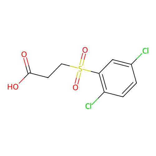 3-(2,5-Dichlorobenzenesulfonyl)propanoic acid structure
