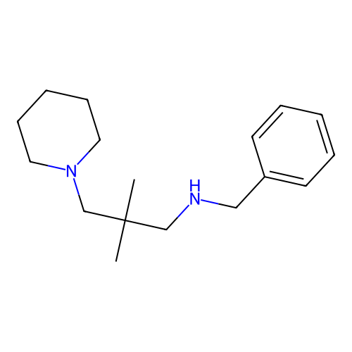N-benzyl-2,2-dimethyl-3-piperidin-1-ylpropan-1-amine structure