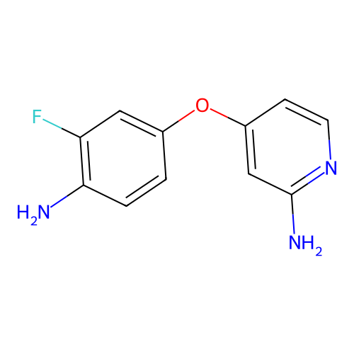 4-(4-Amino-3-fluorophenoxy)pyridin-2-amine structure