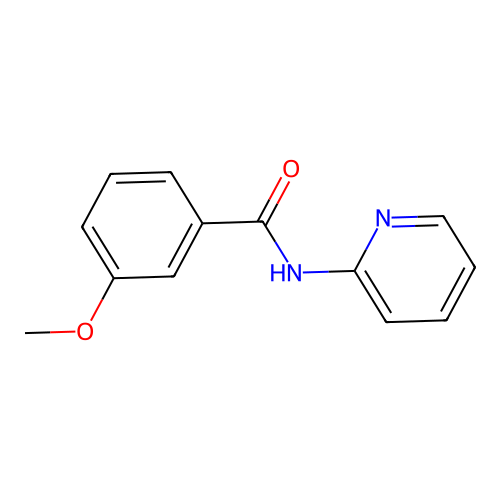 3-甲氧基-N-吡啶-2-基苯甲酰胺 structure