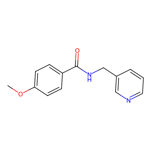 4-methoxy-N-(3-pyridinylmethyl)benzamide structure