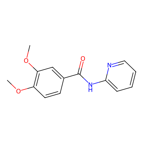 3,4-二甲氧基-N-(吡啶-2-基)苯甲酰胺 structure