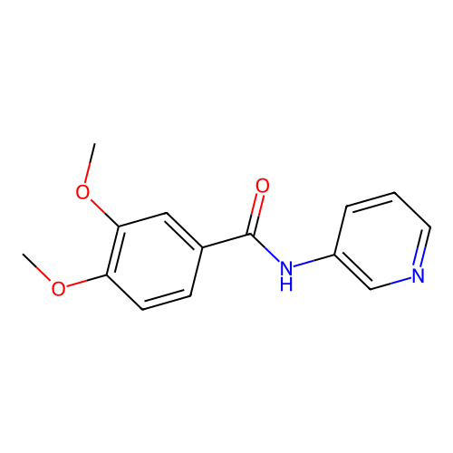 3,4-dimethoxy-N-pyridin-3-ylbenzamide structure