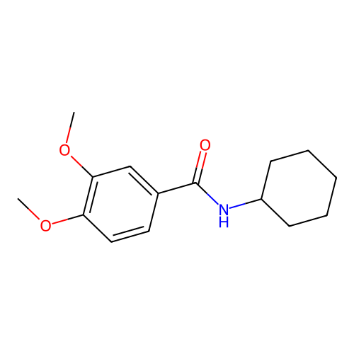 N-cyclohexyl-3,4-dimethoxybenzamide structure