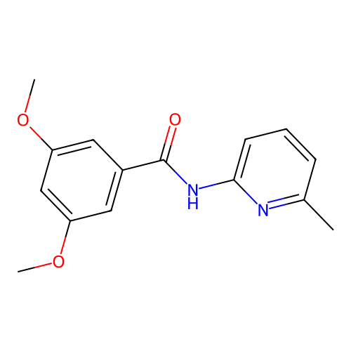 3,5-dimethoxy-N-(6-methylpyridin-2-yl)benzamide structure