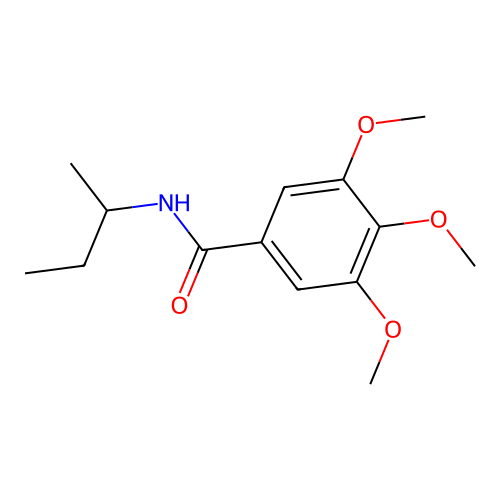 N-(butan-2-yl)-3,4,5-trimethoxybenzamide structure