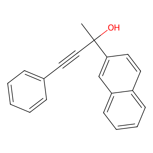 2-(2-Naphthyl)-4-phenyl-3-butyn-2-ol structure