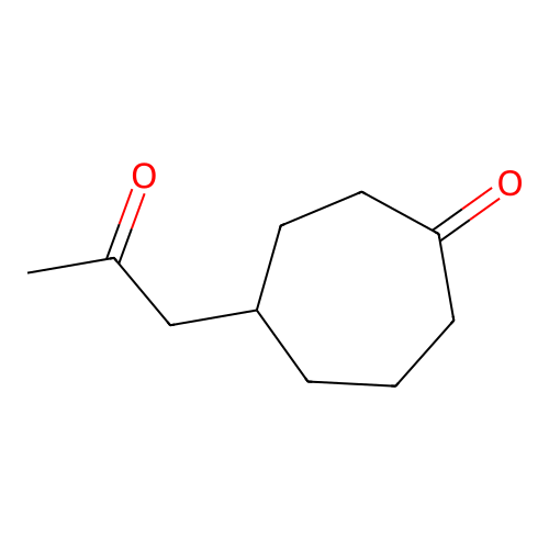 4-Acetonylcycloheptanone structure
