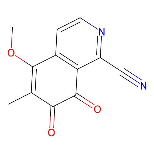 1-Cyano-5-methoxy-6-methyl-7,8-dihydroisoquinoline-7,8-dione structure