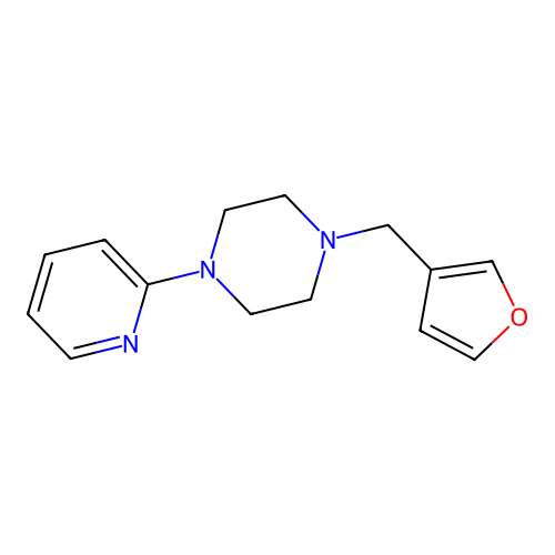 1-(Furan-3-ylmethyl)-4-pyridin-2-ylpiperazine structure