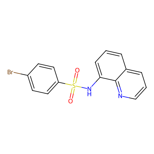 4-bromo-N-quinolin-8-ylbenzenesulfonamide structure