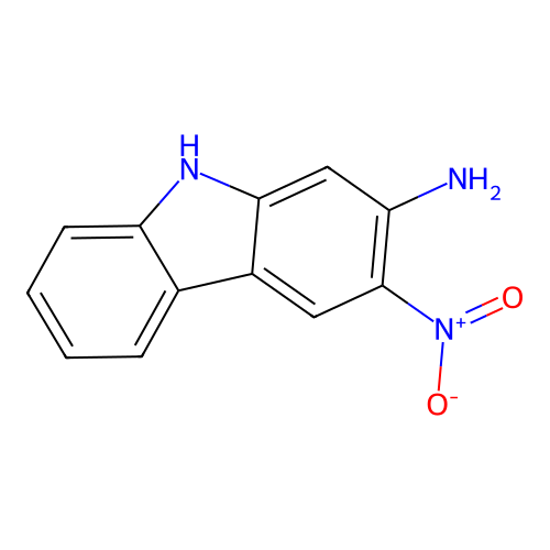 3-Nitro-2-aminocarbazole structure