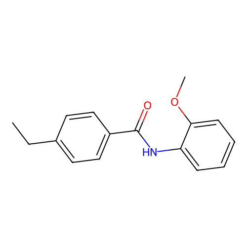 4-ethyl-N-(2-methoxyphenyl)benzamide structure
