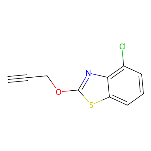 Benzothiazole, 4-chloro-2-(2-propynyloxy)- structure