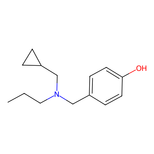 4-[[(Cyclopropylmethyl)propylamino]methyl]phenol structure