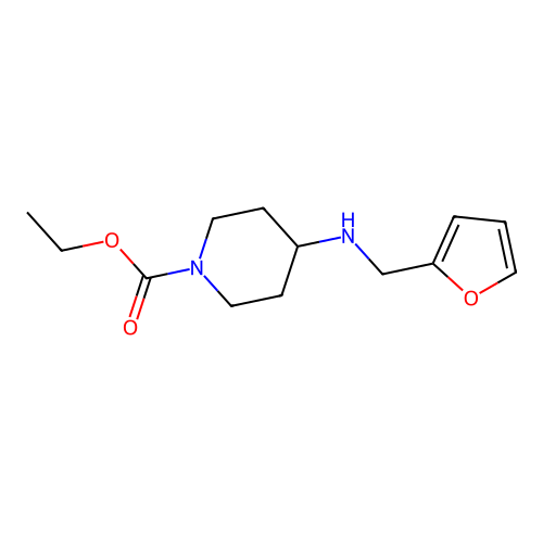 Ethyl 4-[(2-furylmethyl)amino]-1-piperidinecarboxylate structure