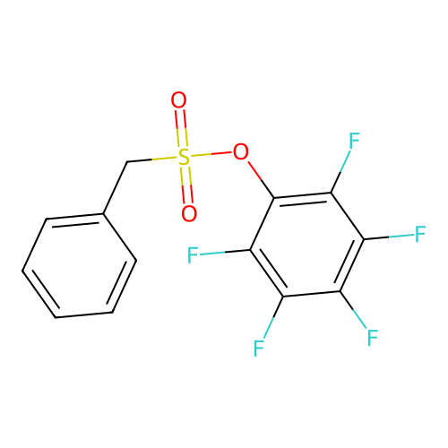 2,3,4,5,6-Pentafluorophenyl phenylmethanesulfonate structure