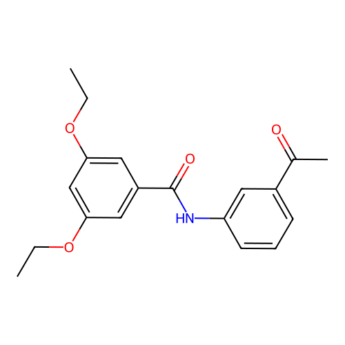 N-(3-acetylphenyl)-3,5-diethoxybenzamide structure