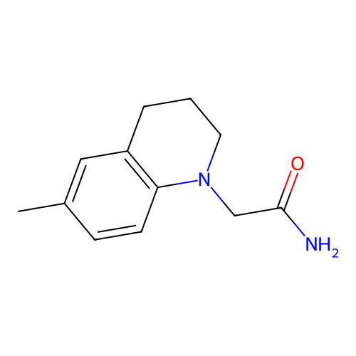 6-Methyl-1,2,3,4-tetrahydroquinoline-1-acetamide structure