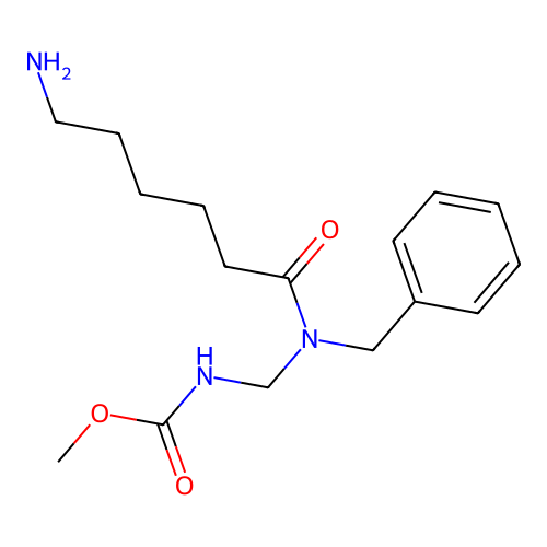 methyl N-[[6-aminohexanoyl(benzyl)amino]methyl]carbamate structure