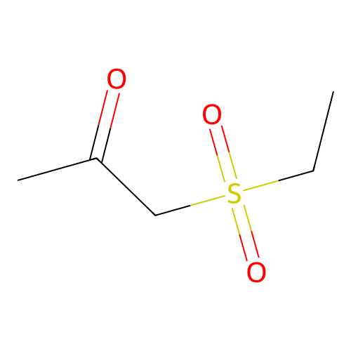 Ethylsulfonylpropanone structure