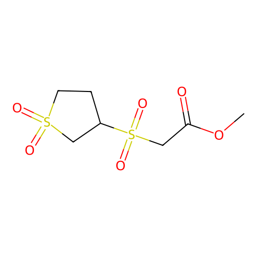 Methyl 2-(1,1-dioxothiolan-3-yl)sulfonylacetate structure
