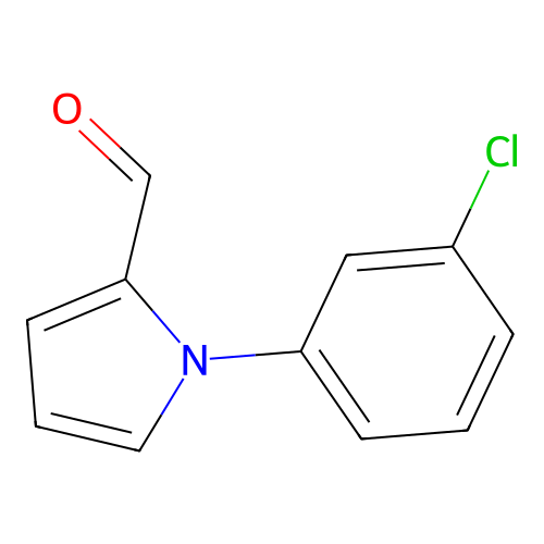 1-(3-chlorophenyl)-1H-pyrrole-2-carbaldehyde structure