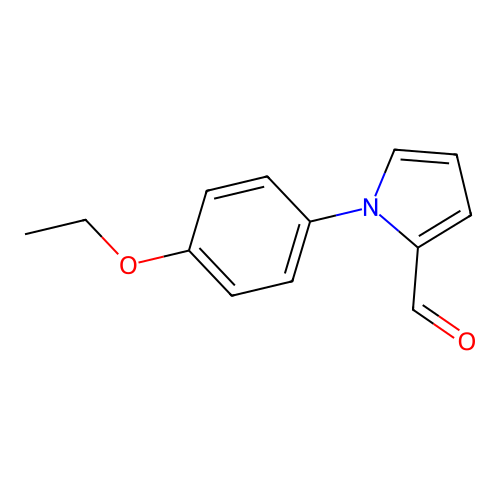 1-(4-ethoxyphenyl)-1H-pyrrole-2-carbaldehyde structure