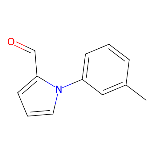 1-(3-methylphenyl)-1H-pyrrole-2-carbaldehyde structure