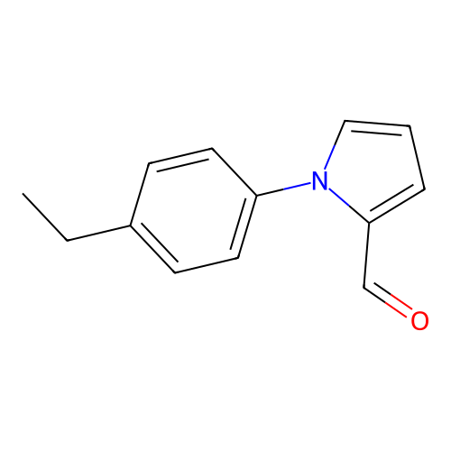 1-(4-ethylphenyl)-1H-pyrrole-2-carbaldehyde structure