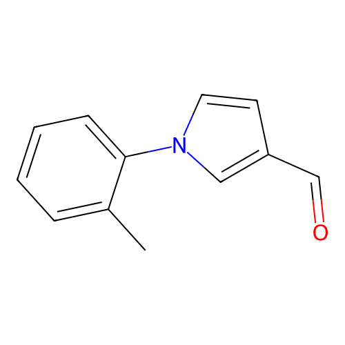 1-(2-methylphenyl)-1H-pyrrole-3-carbaldehyde structure