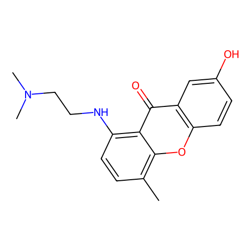 1-((2-(Dimethylamino)ethyl)amino)-7-hydroxy-4-methyl-9H-xanthen-9-one structure