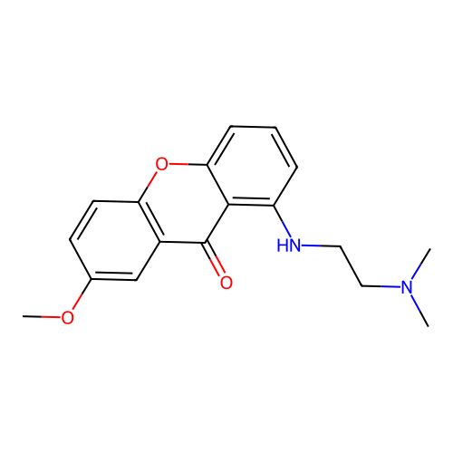 1-((2-(Dimethylamino)ethyl)amino)-7-methoxy-9H-xanthen-9-one structure